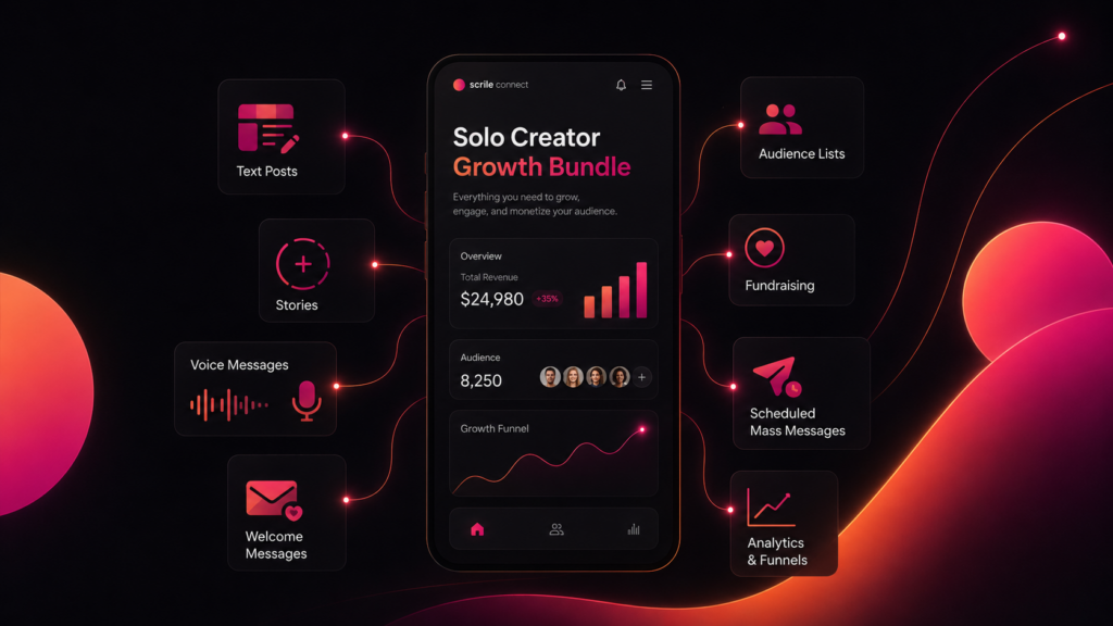 scrile connect solo creator growth bundle